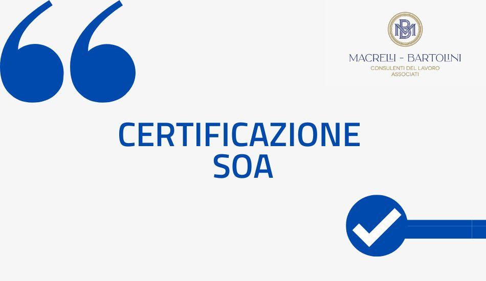 Certificazione SOA 